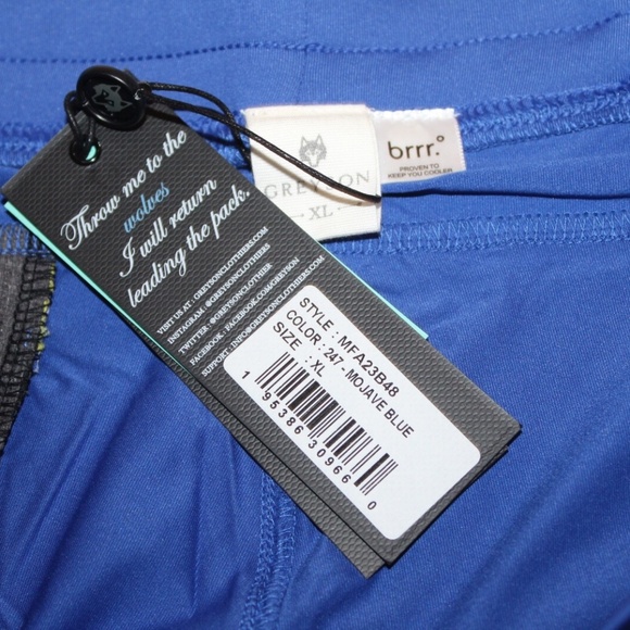 GREYSON Mens GUIDE SPORT SHORTS MOJAVE BLUE BRRR PERFORMANCE GOLF 8" L XL 2XL - Picture 2 of 8